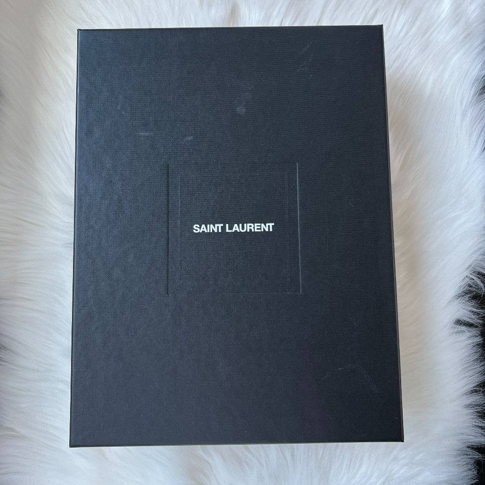 Saint Laurent Women's Black Joplin 105 Buckle B Baby Horse Size 39 - Picture 14 of 16